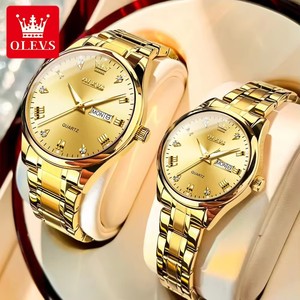 Envío Directo Olevs 5563 Reloj con Logotipo Personalizado, Reloj de Pulsera de Cuarzo de Moda para Parejas, Reloj Inteligente para Enamorados - Product Image 2