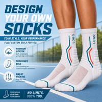 Chaussettes de sport mi-mollet pour hommes et femmes, respirantes en maille, avec logo personnalisé, idéales pour la course et le basketball