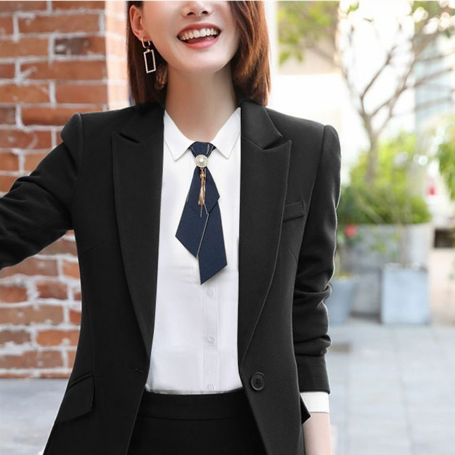 Colorful Shirts Bowtie Fashion Women Tie Lady Professional Uniform