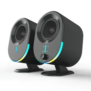 20W Rolling RGB five color lighting four Sound Effects 2.5 inch full range speaker bass speaker for pc computer