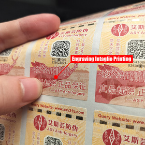 Impresión de logotipo personalizado, hilo de seguridad láser holográfico, identificación de código QR, etiqueta de seguridad, pegatinas antifalsificación - Product Image 2