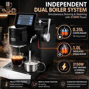 VOKA 5" Touchscreen <b>Coffee</b> <b>Machine</b> 6-in-1 Smart Extraction Curve Espresso <b>Machine</b> for Cafs & Home <b>Baristas</b> CB-1 Professional-gr - Product Image 2