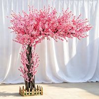 Arbre artificiel de cerisier rose personnalisé, grande plante en soie écologique et durable pour mariage, remise de diplôme, Noël, Nouvel An, Pâques