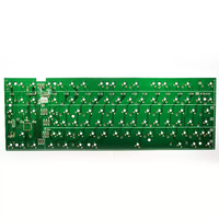 Placa de circuito de Teclado mecánico de 64 teclas QMK VIA compatible con teclado 60pcb Hotswap