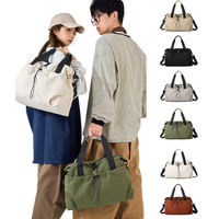 HAIBOWY Custom Unisex Couple Short Trip Travel <strong>Bag</strong> Gym Duffel <strong>Bag</strong> Drawstring <strong>Waterproof</strong> Zipper Nylon Crossbody <strong>Bag</strong>