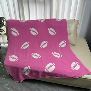 Temporada de fútbol Regalo de vacaciones <span class=keywords><strong>Casco</strong></span> de fútbol Reversible <span class=keywords><strong>Manta</strong></span> suave <span class=keywords><strong>Manta</strong></span> acogedora Castaño Rugby Fútbol <span class=keywords><strong>Manta</strong></span> polar - Product Image 6