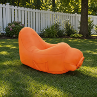 Fauteuil inclinable gonflable portable avec motif tropical pour une relaxation confortable lors de vos voyages et randonnées en plein air