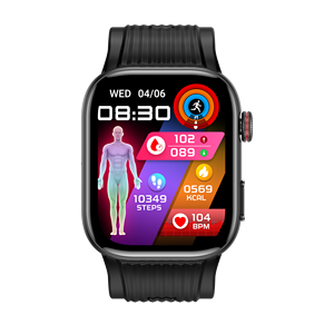 Reloj Inteligente S105 con Monitor <span class=keywords><strong>de</strong></span> Fatiga ECG EDA, Resistente al Agua, NFC, Aleación <span class=keywords><strong>de</strong></span> Metal TI AFE4950, Carga Magnética, al Mejor <span class=keywords><strong>Precio</strong></span> - Product Image 3