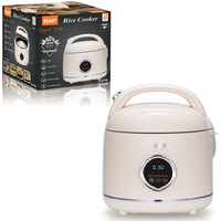 Autocuiseur RAF R.0106 2.0L 400W avec écran numérique, cuve antiadhésive pour riz, bouillie, soupe, maintien au chaud et préparation de repas en famille