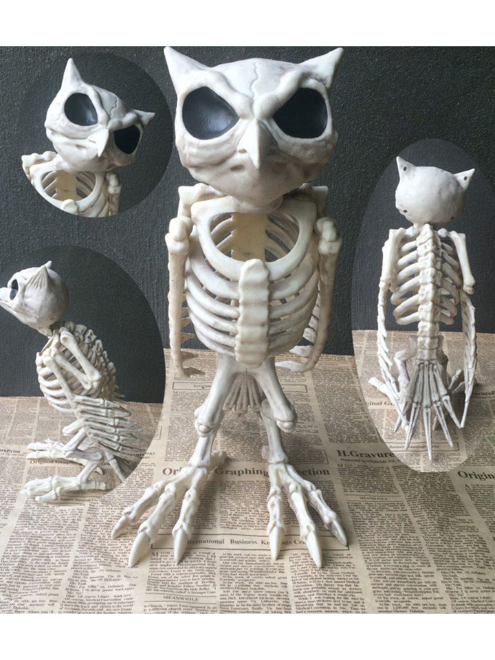 25 cm Black Halloween Skeleton Animal Prop Non-Toxic Handmade Style for ...
