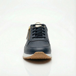 <span class=keywords><strong>Sneakers</strong></span> da <span class=keywords><strong>Donna</strong></span> Blu Navy Retrò con Suola Chunky e Cerniera Laterale, Vendita all'Ingrosso - Product Image 3