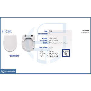 Asientos de Inodoro Cubiertos Vaso Clio - Product Image 2