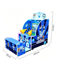 Machine de jeu d'arcade à pistolets à eau pour 2 joueurs, fonctionnant à pièces, pour enfants, jeu de tir à l'eau de sauvetage pour parc d'attractions