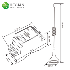 Heyuan 1km Long Range RS485 modbus chuyển đổi không dây <span class=keywords><strong>RF</strong></span> Transmitter Receiver 433Mhz Lora lưới thông tin liên lạc mạng - Product Image 3