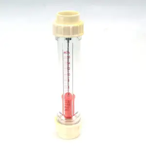 Plastic float flowmeter Customized plastic rotor float flow meter tube type rotameter flowmeter for water liquid