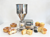 Neue Kommerzielle Automatische Hochleistungs-Leichtgewicht-Brot-Marmeladen-Donut-Füllmaschine für Gelee-Keks-Kuchen-Creme-Füllungen