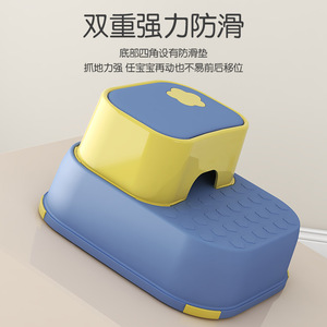 Taburete Infantil de Plástico Antideslizante para Baño, con Diseño de Dos Niveles, para la Seguridad de los Niños - Product Image 3