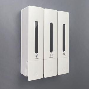 <span class=keywords><strong>Dispensador</strong></span> <span class=keywords><strong>de</strong></span> Jabón, Gel <span class=keywords><strong>de</strong></span> Ducha y Desinfectante <span class=keywords><strong>de</strong></span> Manos <span class=keywords><strong>de</strong></span> Pared, <span class=keywords><strong>de</strong></span> Plástico ABS, con Tres Cabezas, Ecológico, Recargable, para Hotel, en Oferta - Product Image 1