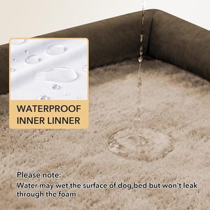 Cama Ortopédica Impermeable para Perros con Espuma de Caja de Huevos, Funda Extraíble, Base Antideslizante, Lavable, Cama de Lujo Extra Grande para Perros de Alta Calidad - Product Image 3