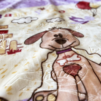 Couverture de bébé moderne personnalisée 100% polyester, motif festif imprimé, jeté de lit en fausse fourrure