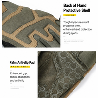 Gants tactiques durables de style Techwear, demi-doigts, antidérapants, pour l'escalade professionnelle, la randonnée, le cyclisme, l'entraînement tactique