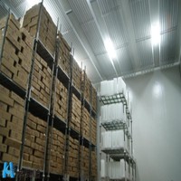 Solution clé en main pour entrepôt frigorifique de fruits de mer, alimentée par énergie solaire, à refroidissement par air, avec moteur automatique, pour l'industrie mondiale des produits de la mer