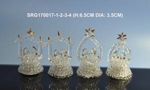 Conjunto de dos adornos colgantes de árbol de <span class=keywords><strong>Navidad</strong></span>, decoración de árbol de vacaciones con luces LED - Product Image 4