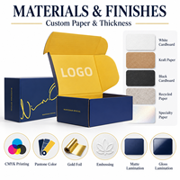 Boîte d'expédition en carton ondulé personnalisée en gros, imprimée en couleur, recyclable, avec logo personnalisé, pliable, pour emballage cadeau