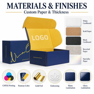 Boîte d'expédition en carton ondulé personnalisée en gros, imprimée en couleur, recyclable, avec logo personnalisé, pliable, pour emballage cadeau - Product Image 2