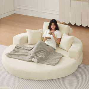 原料工場生産 円形 ホームファニチャー カウチ リビングルーム モダン ラグジュアリー ラウンジ 圧縮ソファ - Product Image 1