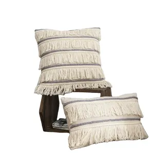 High Quality Design Decorative Cushion Plain Custom Support Back Pillow Cushion Woven 100% Polyester Rectangle Customizable BZ-5
