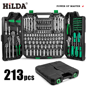 Hilda 213 takım ev el aletleri dahil tornavida <span class=keywords><strong>Bit</strong></span> ev aletleri tamir OEM özelleştirilebilir aracı kutu seti torba ambalaj - Product Image 4