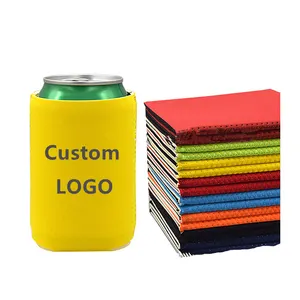 Logo Kustom 16Oz Dapat Pendingin Neoprene Tidak Pinggiran Kaleng Pendingin Magnet Bir Dapat Pendingin Lengan Sublimasi Kaleng Pendingin