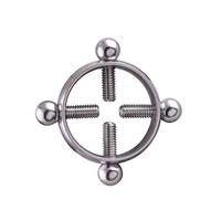 Anneaux de tétons réglables en acier inoxydable OEM, bijoux de chaîne de corps arrondie tendance, accessoires intimes pour femmes sans perçage