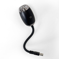 Projecteur d'étoiles LED RGB moderne, édition ciel étoilé, version USB noire, mini veilleuse nébuleuse à changement de couleur pour chambre à coucher, 360°