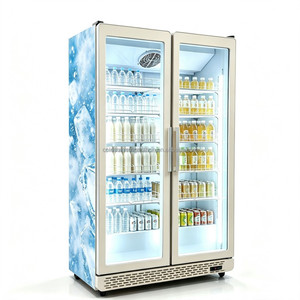 Vitrine commerciale 2026 entièrement vitrée à 2 portes avec réfrigération circulante pour la préservation de la fraîcheur - Product Image 5