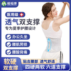 Cinturón de soporte lumbar Chicfit, soporte de cintura ajustable y transpirable para aliviar el dolor, diseño envolvente de tamaño universal - Product Image 4