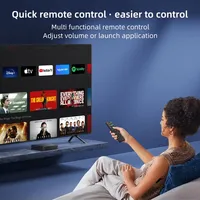 Boîtier TV X96Q 2 Go de RAM 16 Go de ROM Android 10.0 Quad Core Wi-Fi 2.4G LAN 100 Mbps USB 4K H.265 HEVC Smart Set Top Box