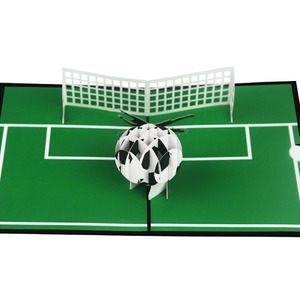 Tarjeta de Felicitación con Diseño Piramidal de Fútbol, Impresión UV a Color, Creativa, Dinámica, 3D, Recuerdo, Tarjeta de Visita - Product Image 3