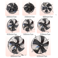 Ventilador Axial de Flujo de Aire con Rotor Externo de 300mm Windrise, con Protector de Cables, Motor DC sin Escobillas con Rodamientos de Bolas, de Velocidad Variable y Soporte Independiente