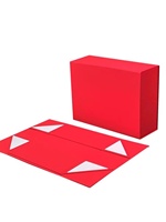 Boîte pliante monobloc fabriquée en Chine, personnalisable, en gros, impression de logo sur mesure, couvercle à rabat magnétique quadricolore, doublure en satin