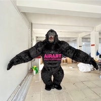 Costume de gorille en peluche gonflable fabriqué en chine du fabricant gonflable Yantai Airart
