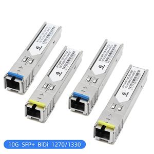 Transceiver SMF 10G Bidi SC certifié 1270nm/1330nm, module <span class=keywords><strong>SFP</strong></span>+ fibre optique monomode 3-120KM, compatible 5G BYXGD/OEM - Product Image 2