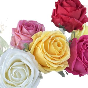 ดอกกุหลาบประดิษฐ์ Meiyu Craft Flowers ดอกกุหลาบผ้าไหมแบบเดี่ยว สไตล์ฝรั่งเศส สำหรับตกแต่งงานแต่งงาน ตกแต่งบ้าน และเป็นอุปกรณ์ประกอบฉาก - Product Image 5