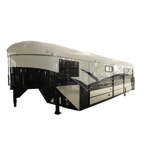 Remorque à col de cygne avec roues en caoutchouc massif, galvanisée à chaud, conforme aux normes australiennes, capacité maximale de 4000 kg, pour le transport de chevaux - Product Image 2