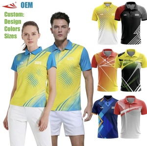 Groothandel Golfshirts Unisex Sportshirts Custom Sublimatie Jersey Tennis Badminton Aanpasbare Performance Polo's - Product Image 1