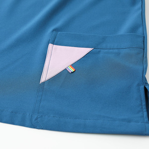 Scrubs Tops Pants Sets Stretch Cool V-Neck For Women And <b>Man</b> Scrubs Set & Pet Shop Workwear - Product Image 5