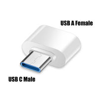 Adaptateur USB Type-C OTG neuf avec protection multi-couches pour ordinateur portable, téléphone mobile Android, clavier, souris - Sortie DC