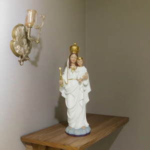 12 pollici la nostra signora monta la statua religiosa Carmel personalizzabile in poliresia <span class=keywords><strong>immagine</strong></span> artigianale dipinta modello scapolo figurina <span class=keywords><strong>natale</strong></span> - Product Image 1