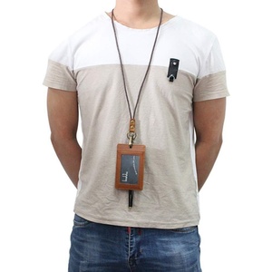 Porta Tarjetas de Identificación Boshiho RTS de Cuero Genuino Crazy Horse, Horizontal, Retráctil, con Cordón - Product Image 6